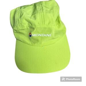 Montane Neon Yellow Adjustable Breathable Baseball Hat Cap Breathable One Size‎